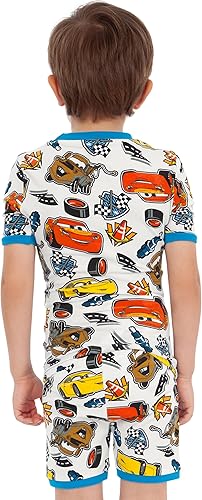 Miniatura 5 de Disney Cars Pijamas Juego de pijamas para niños de Rayo McQueen Pijamas para niños de ajuste ceñido