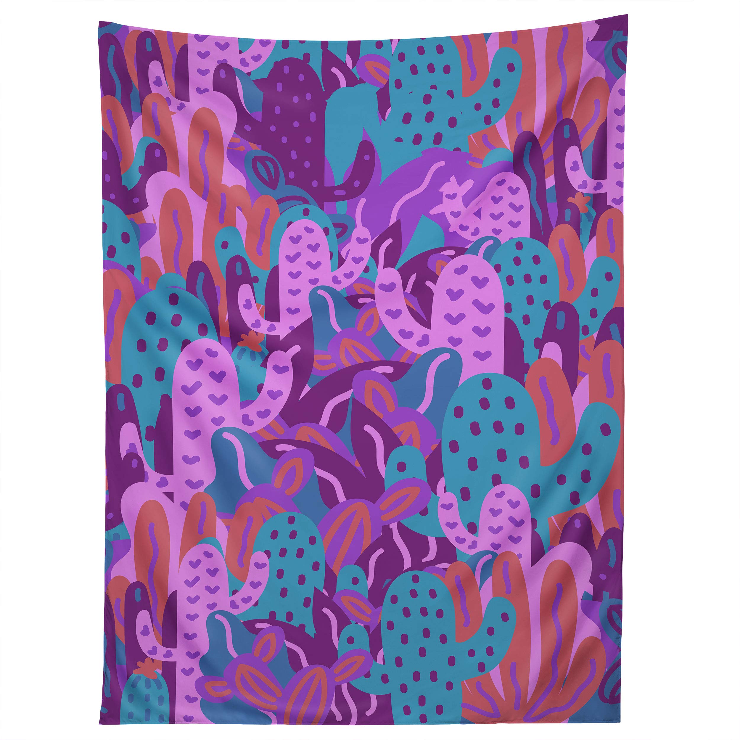 Society6 Burcu Korkmazyurek Floral and Birds Pattern Tapestry, 60" X 80", Multi