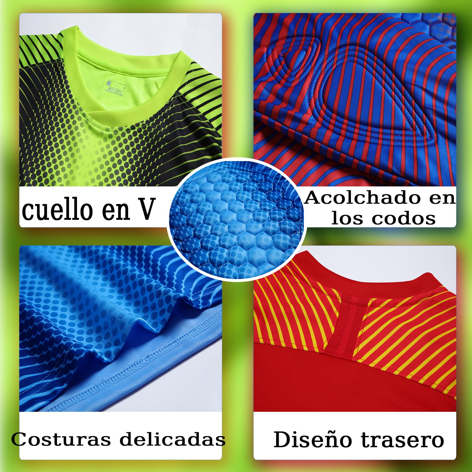 Camiseta de Portero Manga Larga Personalizable con Nombre y Número