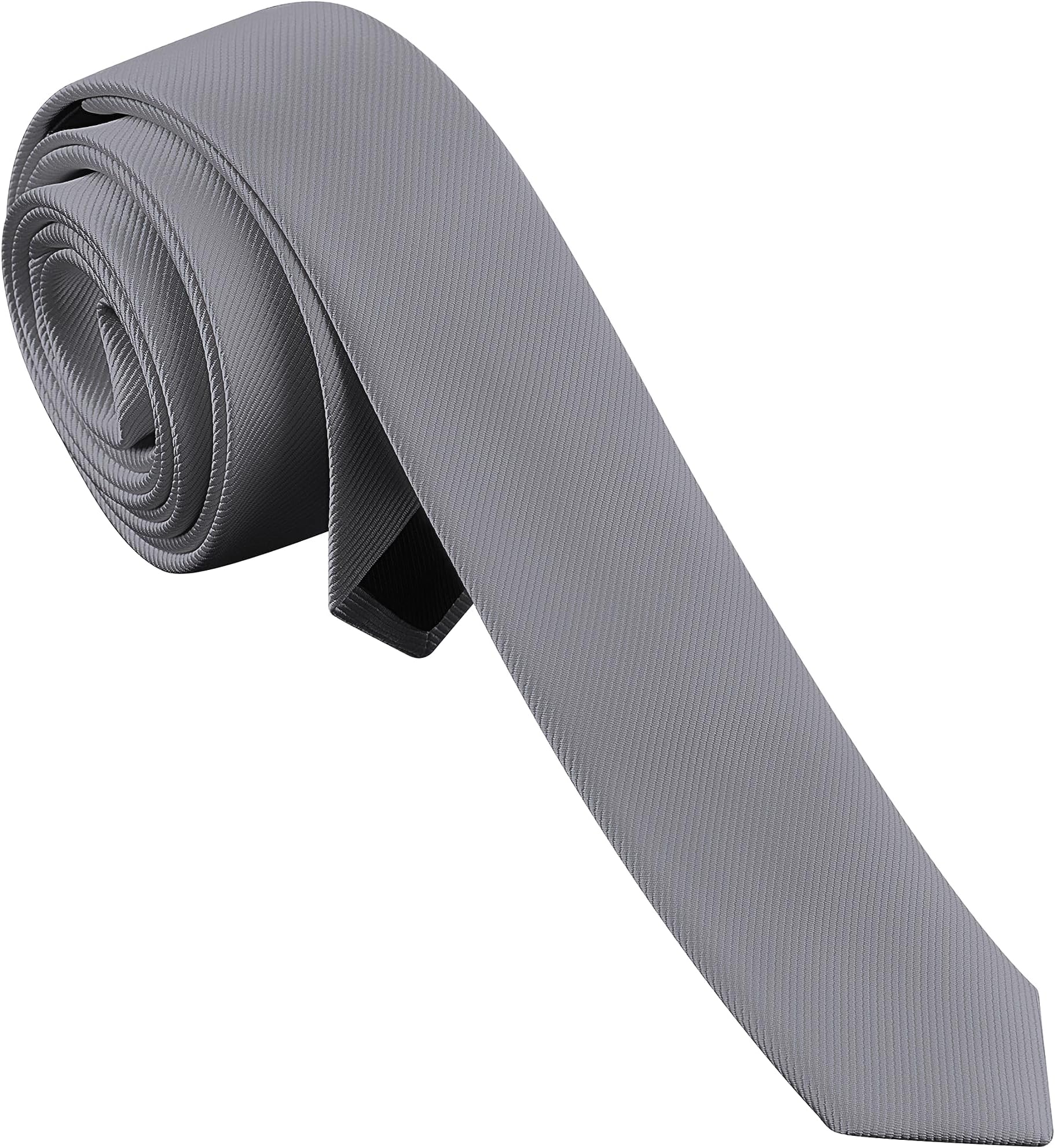 BranduceMen's Skinny Ties Solid Color Formal Neckties 1.58" (4CM) Slim Ties For Men