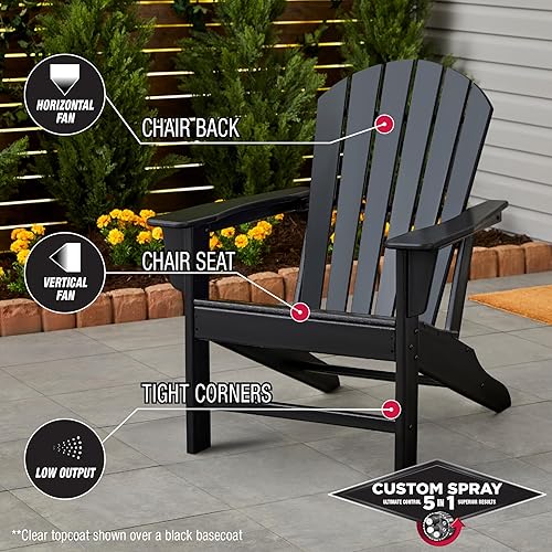 Vista 5 de Rust-Oleum 376885 Pintura en aerosol 5 en 1 personalizada para prevención del óxido, 12 onzas, transparente brillante