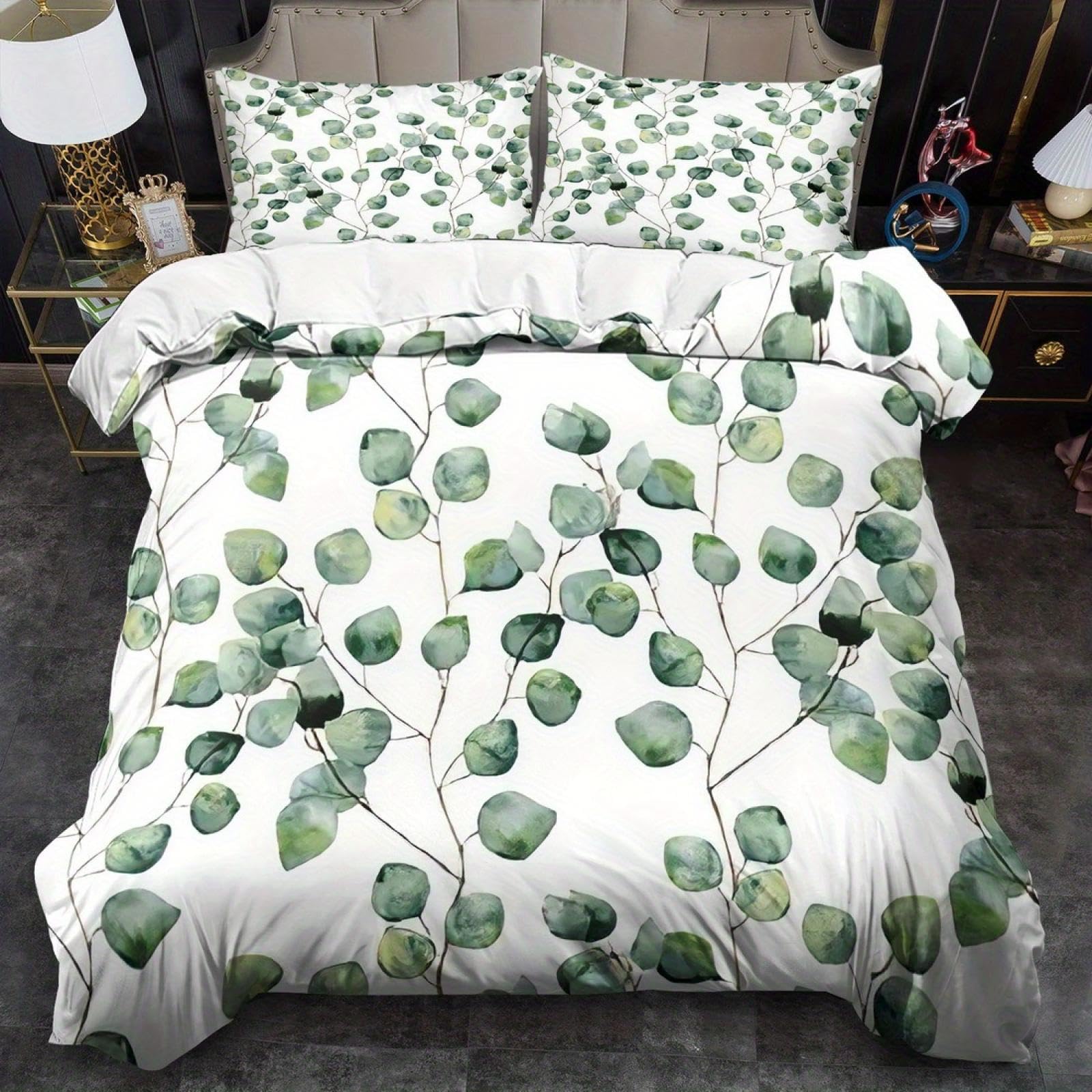 Parure de lit lavable en machine et utilisable toutes saisons