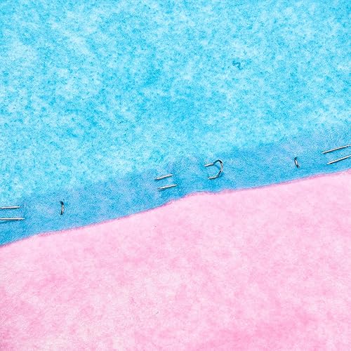 Miniatura 4 de 100 piezas de horquillas para acolchar metal U Pins artesanías alfileres rectos colchas de costura pasadores de doble bloqueo adorno colgador U