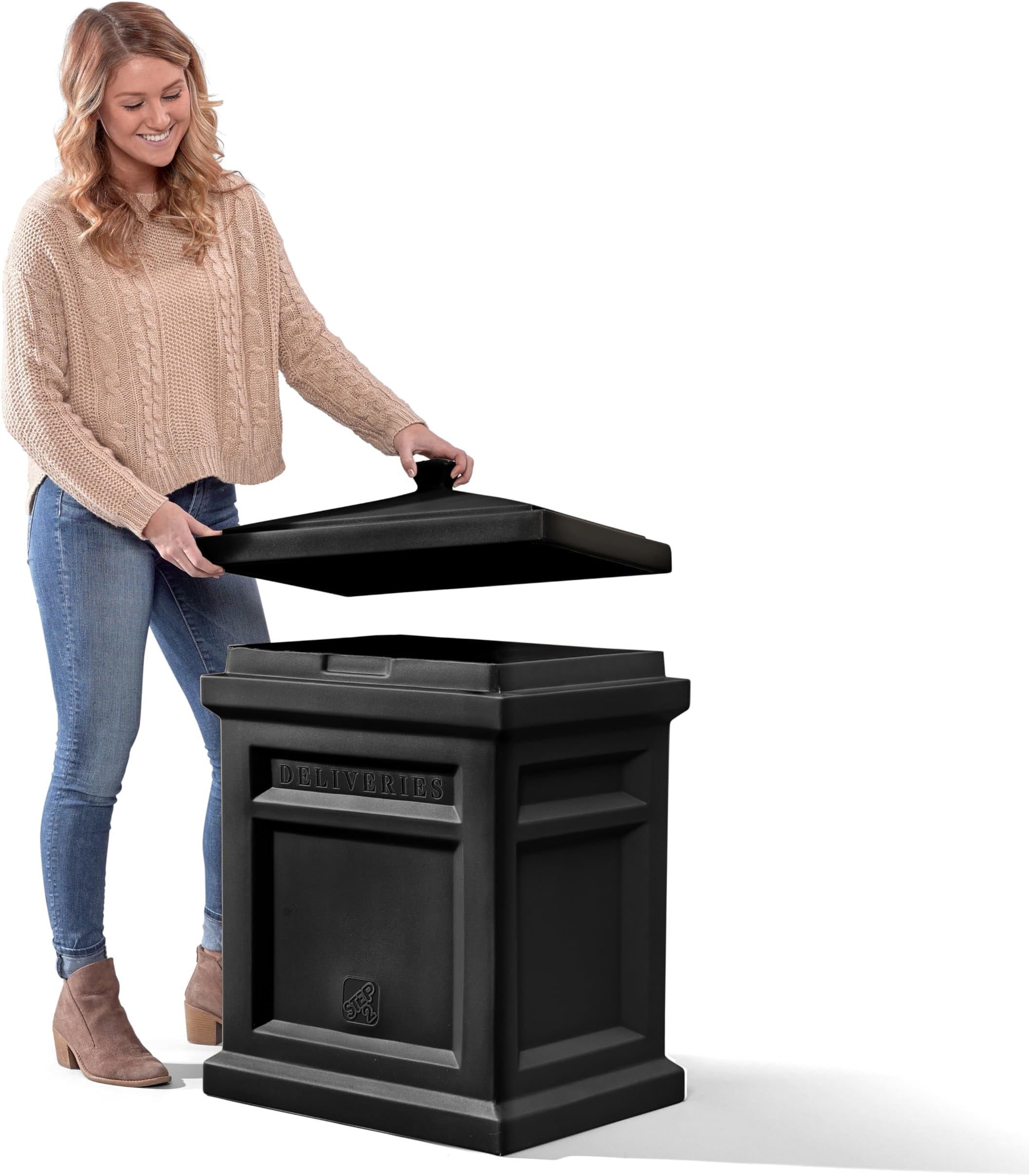 Step2 583199 Express Package Delivery Box, 31"H x 18"W x 23"D, Black