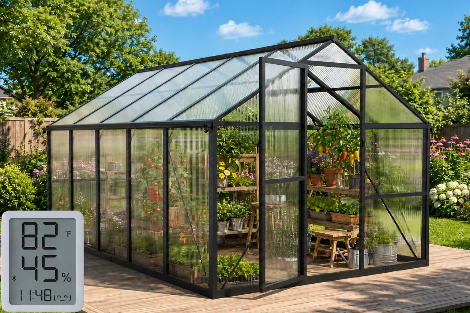 WUKHG 8x10 FT Greenhouse