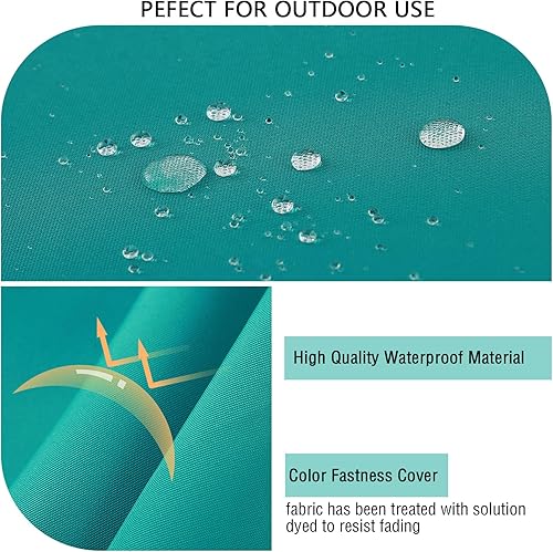 Miniatura 5 de idee-home Cojín para silla de patio para muebles de exterior de 19 x 19 x 4 pulgadas, cojín de asiento de exterior de repuesto para asiento de patio