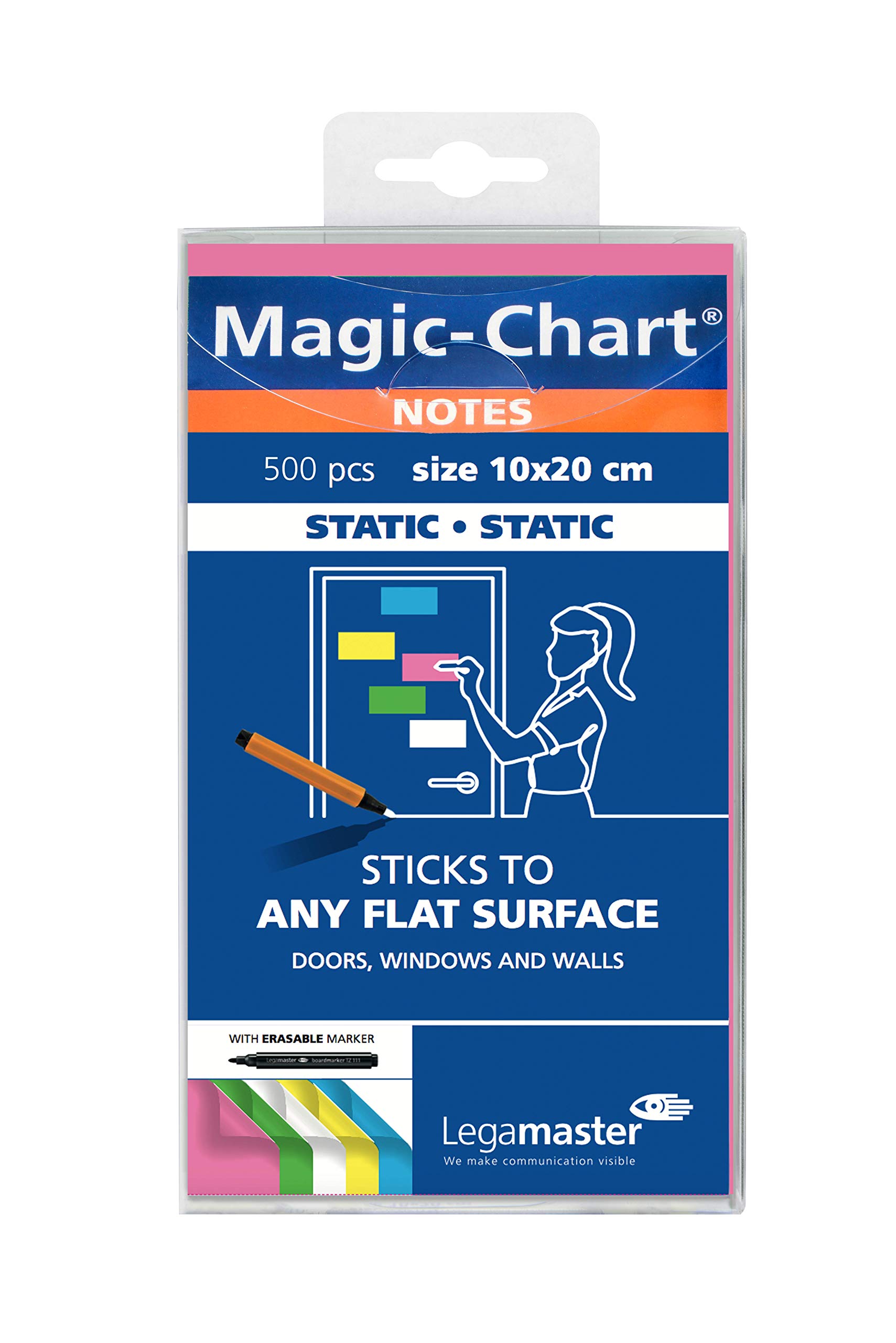 magic-chart Notes 10 x 20 cm 500 Pièces assorties