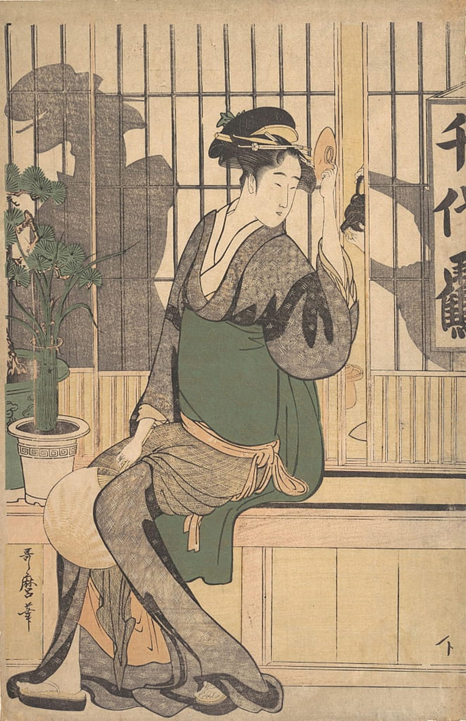 Affiche impression prints toile Utamaro les Palaceese 60x90 - 5