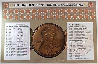 Lincoln Penny Hunting and Collecting 11" x 17" Coin Roll Sorting Laminated Mat