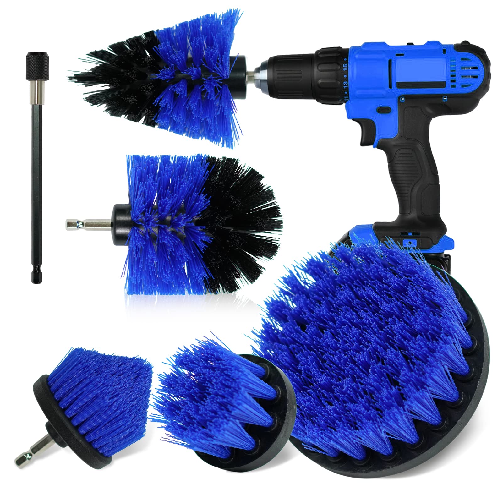 Buy EsLuker.ly6 Piece Drill Brush Attachment Set, All Purpose Power