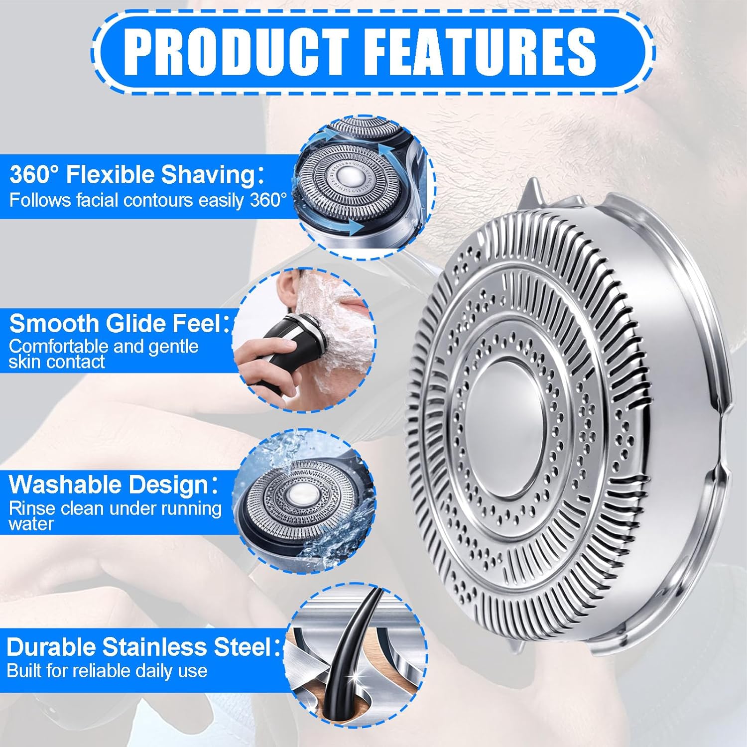 Amazon.com: HQ9 Replacement Heads, Shaver Heads Blades Cutter