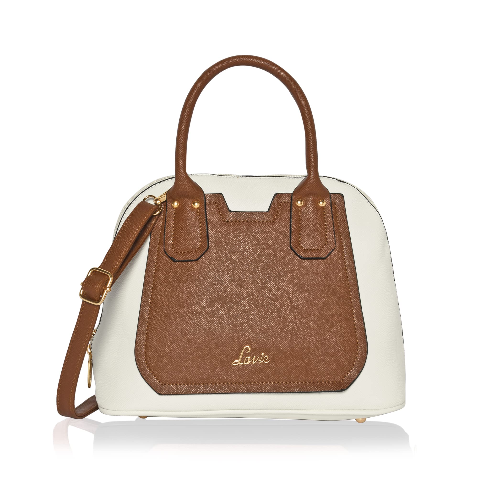Lavie Womens Hilite Cabanel Dome Satchel Bag | Ladies Purse Handbag (Off White) (B0C2V2TBZR) Amazon Price History, Amazon Price Tracker