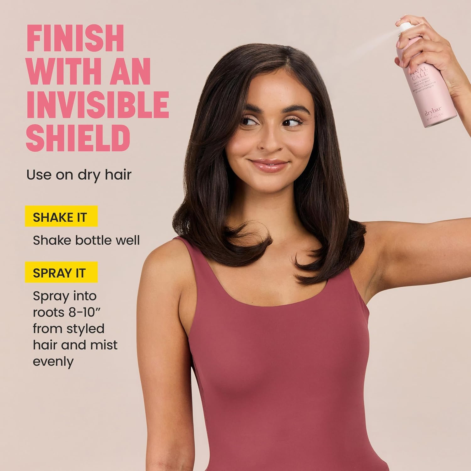 Drybar Final Call Frizz & Static Control Mist | Fights Frizz, Tames Flyaways to Maintain Smooth and Shiny Blowouts, 24 Hour Frizz Control & 72 Hour Static Control - Image 6