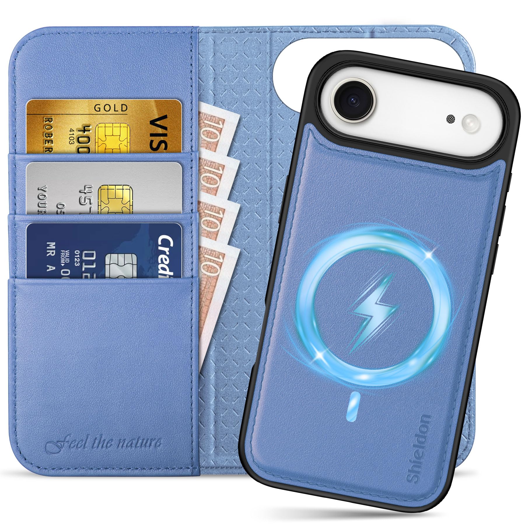 SHIELDON Hülle für Galaxy S26+ 5G 6,7" 2026, Lederhülle Hand