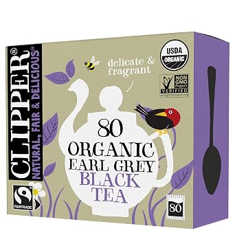 Clipper Organic Earl Grey Tea, 80 Tea Bags