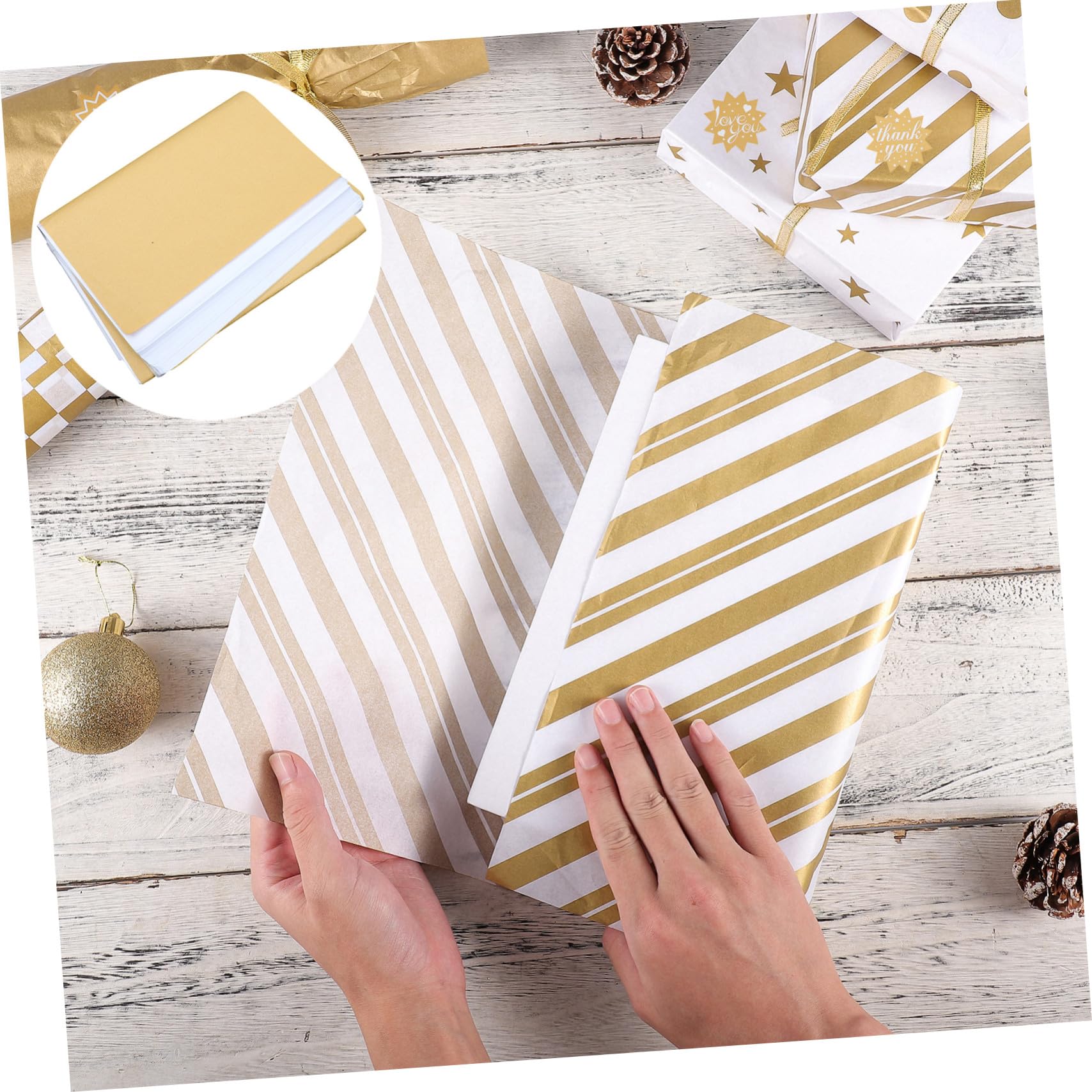Weißes Seidenpapier für Geschenkverpackung und Bastelarbeiten