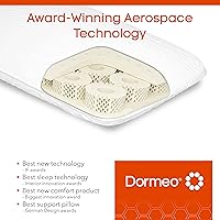 Vista 9 de Dormeo True Evolution Bed Pillow - Low Profile Flat Cooling Pillow with Breathable Technology, for Stomach and Back Sleepers