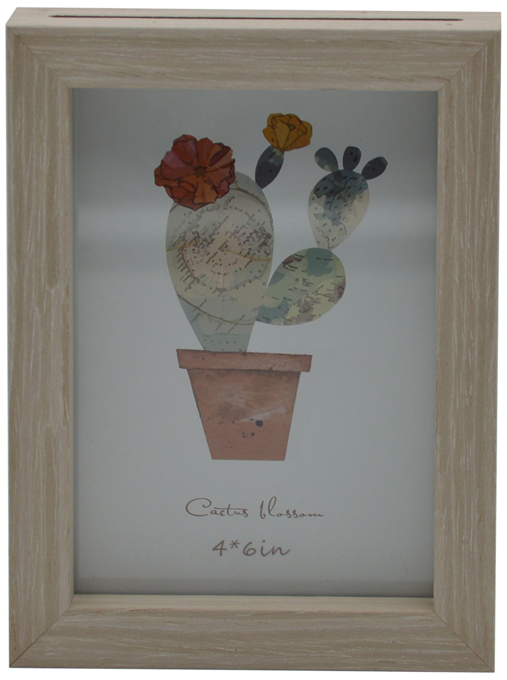 idecorHW069-4B Wooden Picture Frame 4" X 6”, Brown