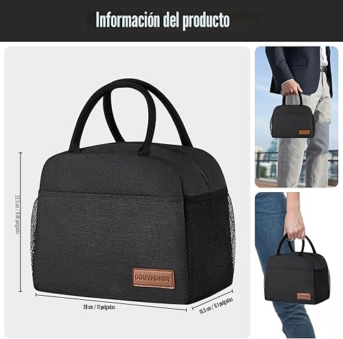 Miniatura 2 de Lonchera para mujeres y hombres (negro)