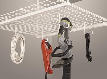 HyLoft Add-On Storage Hook Accessory for HyLoft Model-540 Ceiling Rack, 00212, 4 Count, White