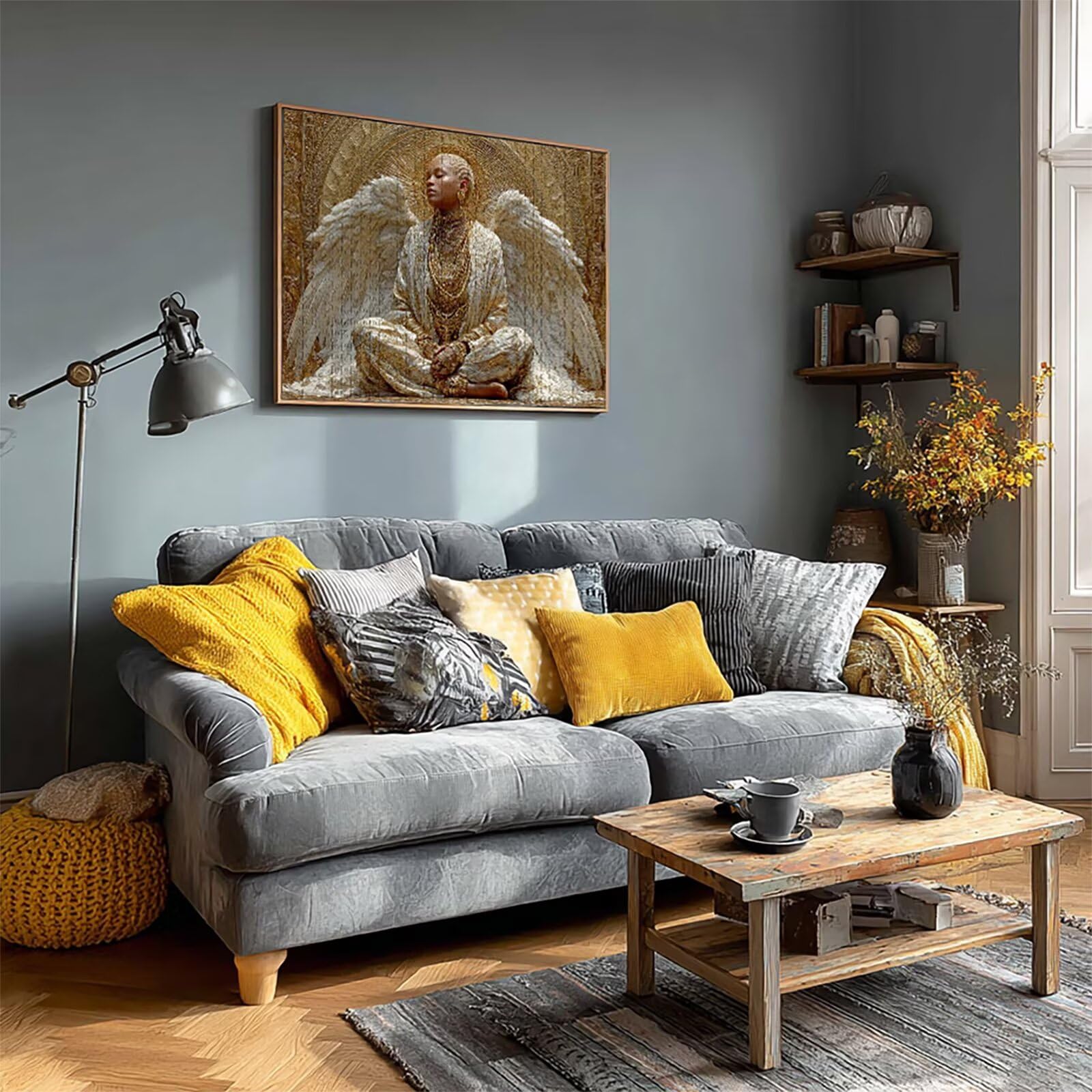Puzzle Arte con Scatola Donna, Ala Puzzle Legno 4000 Pezzi Adulti 141x87cm, DIY Classici Gioco, Attività di Intrattenimento ad Alta Difficoltà, Jigsaw Per Tutta La Famiglia, Regalo Donna, X-7849