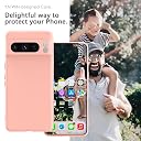 YATWIN Silicone Back Case for Google Pixel 8 Pro, Soft-Touch Phone Back Cover for Google Pixel 8 Pro - Pink gallery image