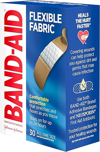 Miniatura 46 de Band-Aid - Vendas adhesivas de tela flexible para el cuidado de heridas y primeros auxilios, varios tamaños, 100