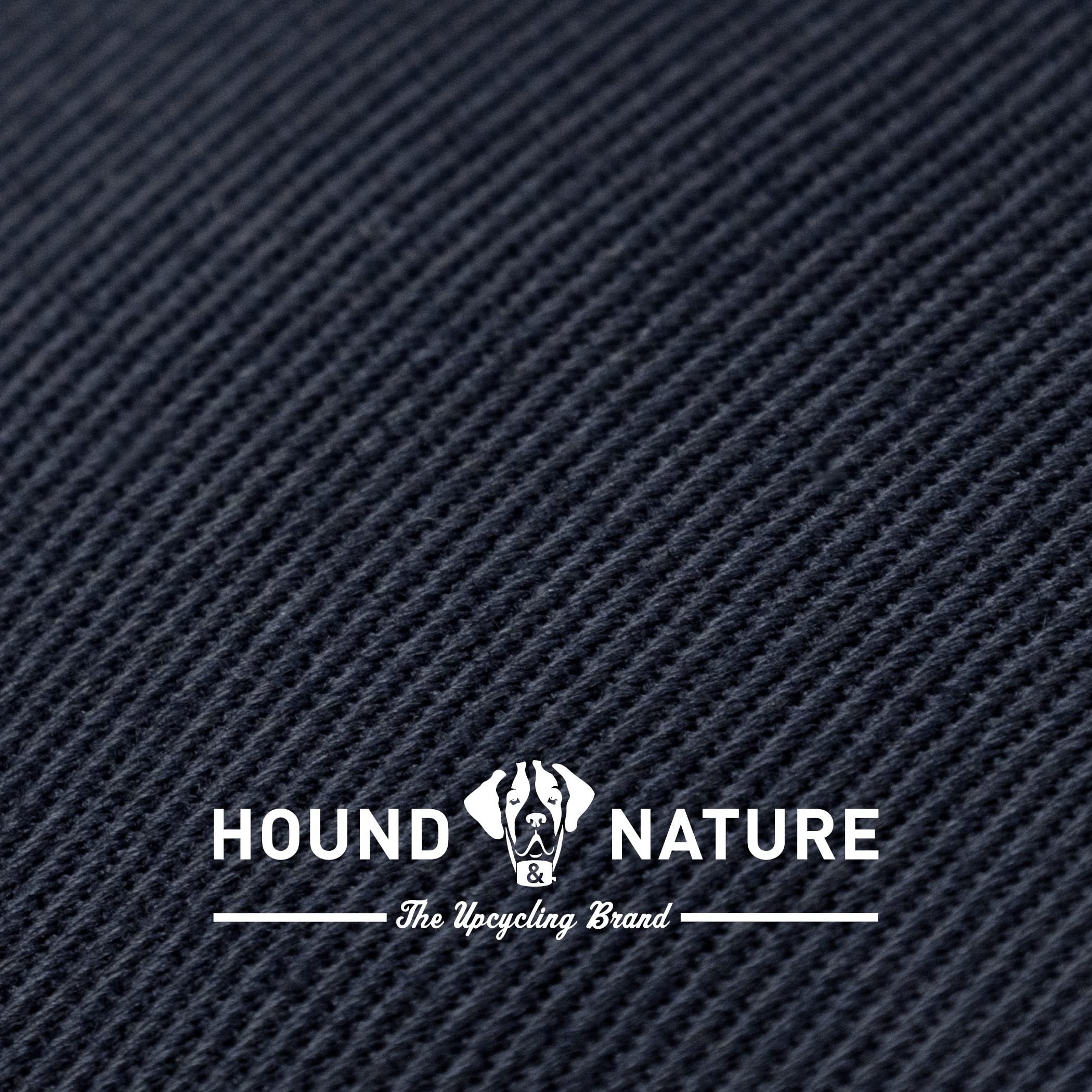 Hound & Nature Davos - Manta para perros ecológica, suave, lavable, manta térmica acolchada, higiénica, resistente y sostenible (XL – 120 x 100 cm, gris topo/azul)