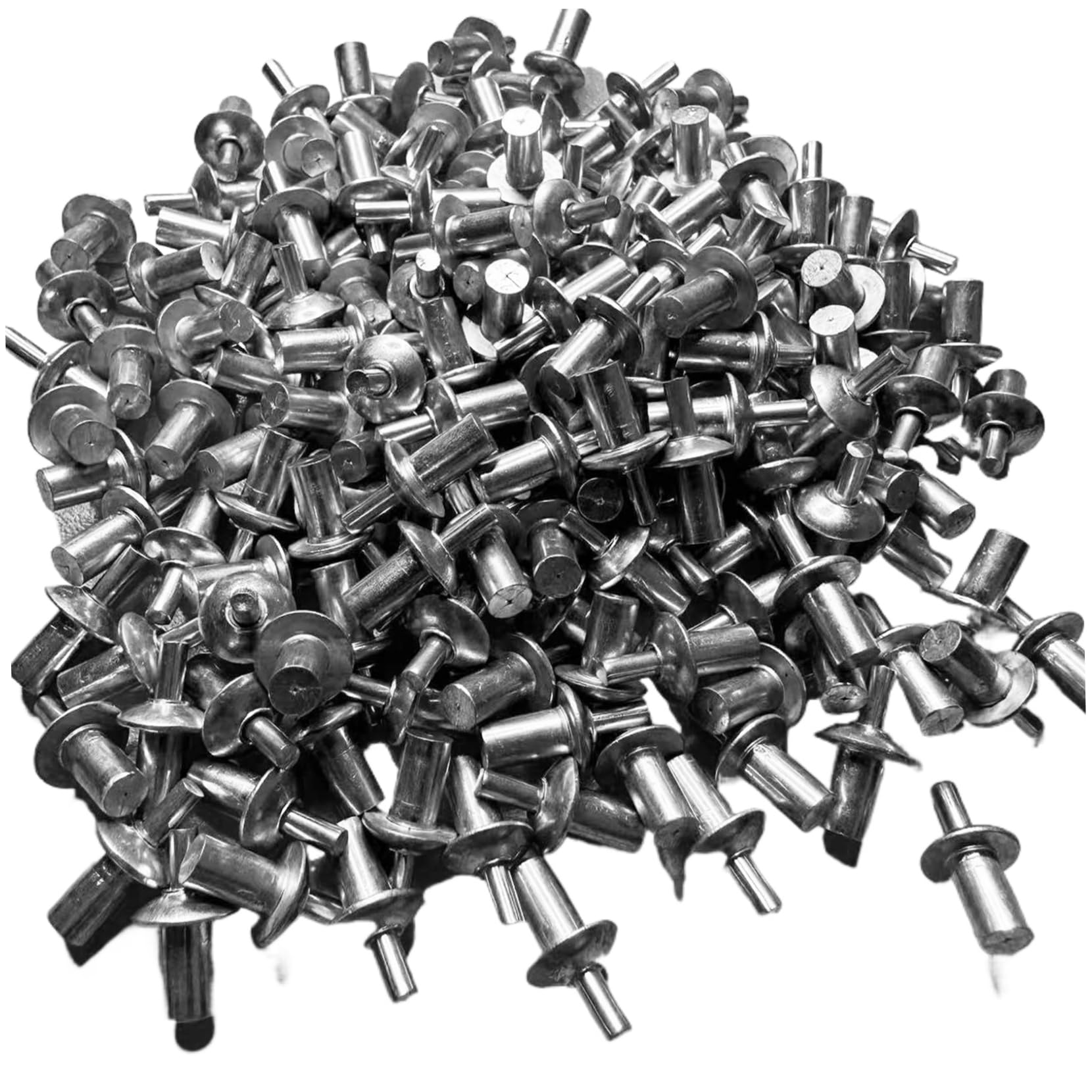Rivet 200 PCS Riverios de transmisión de martillo de aluminio con expansión de tipo de caída redonda expansión Pequeños remaches para mejorar la resistencia y la durabilidad