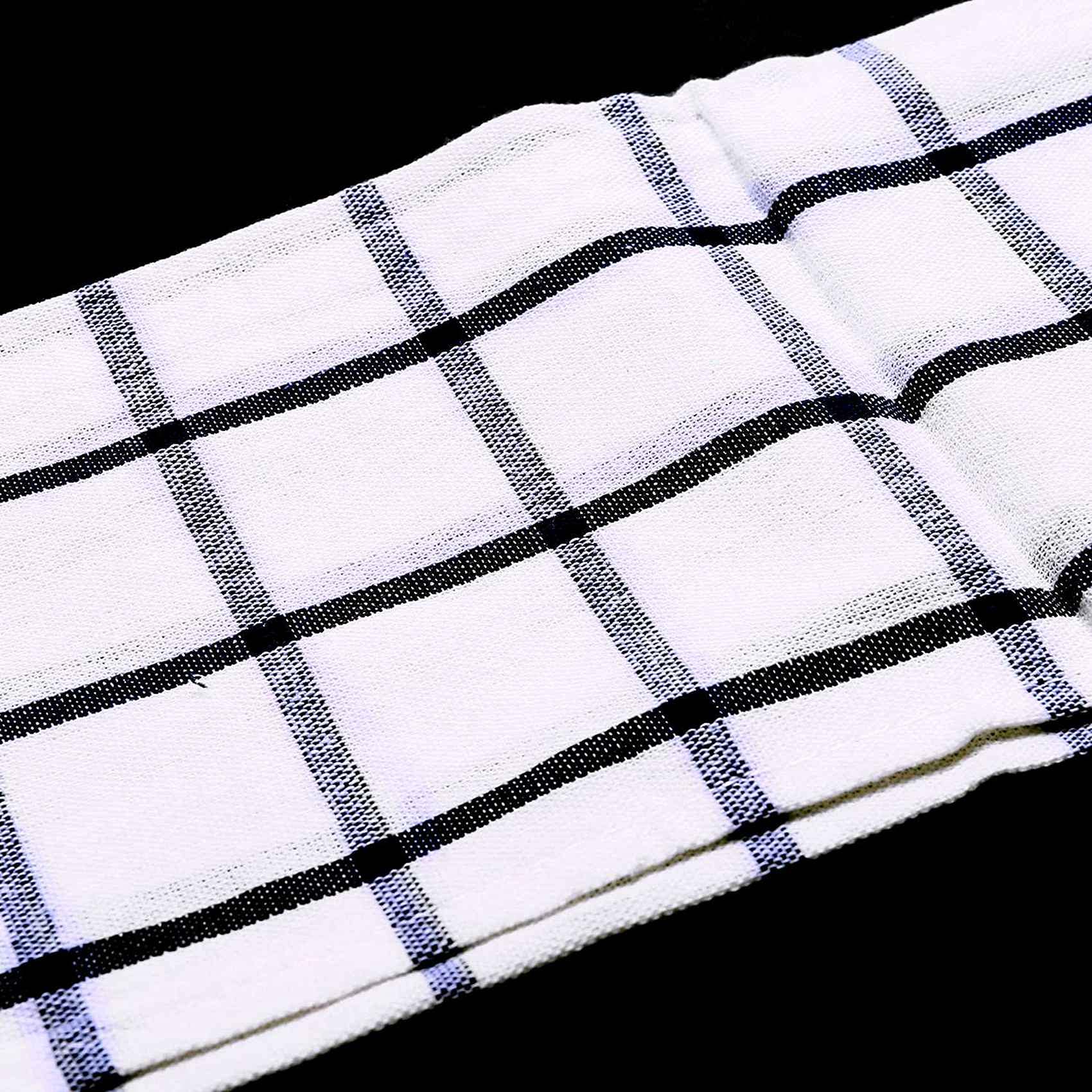 30 Pezzi di Alta qualità Blu Bianco Plaid Un Righe Strofinaccio Asciugamano da Cucina Tovagliolo Tovaglia 100% Cotone Tessuto