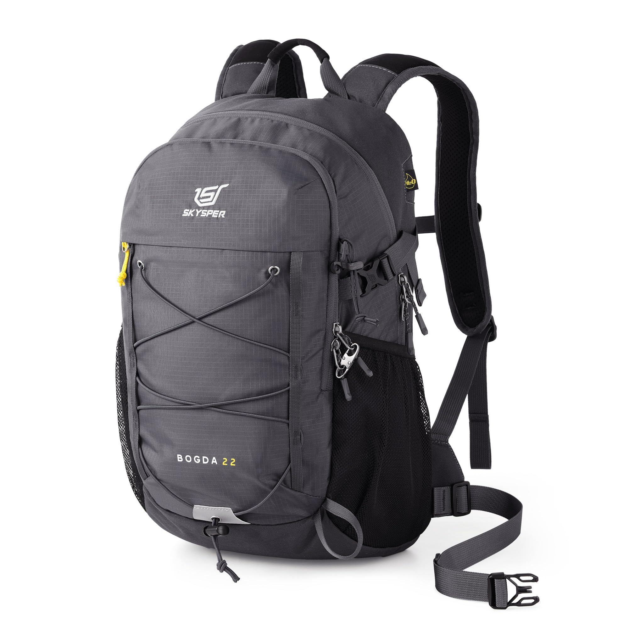 SKYSPER 22L Mochila de senderismo hombre mujer a prueba de robos | Mochila trekking ligera con espalda ventilada malla de aire transpirable para senderismo viajes excursiones de un día