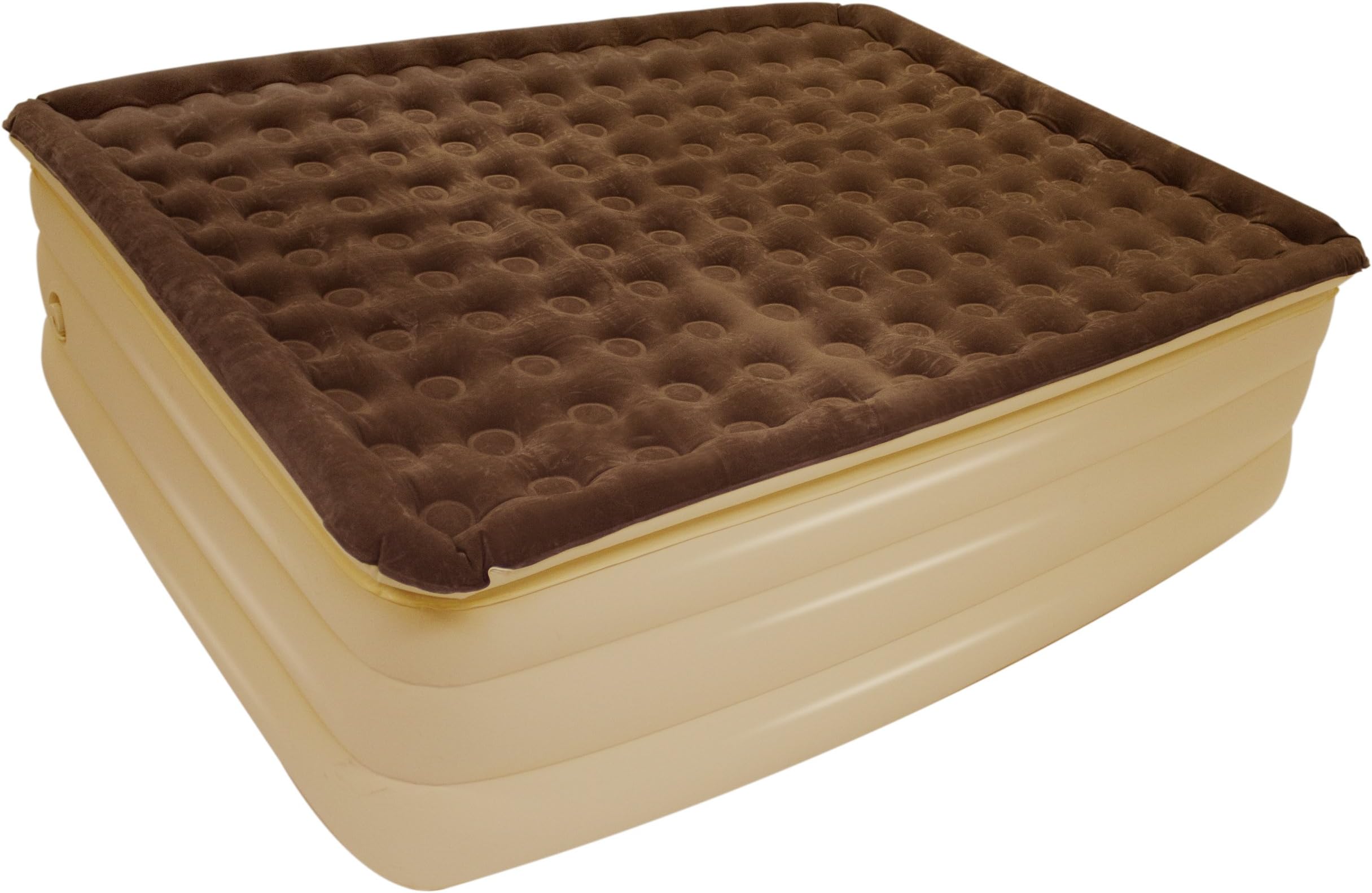 CSA RAB-102 AirCloud Regency Collection Espresso Caffe/French Vanilla 25" High Queen Size Air Bed