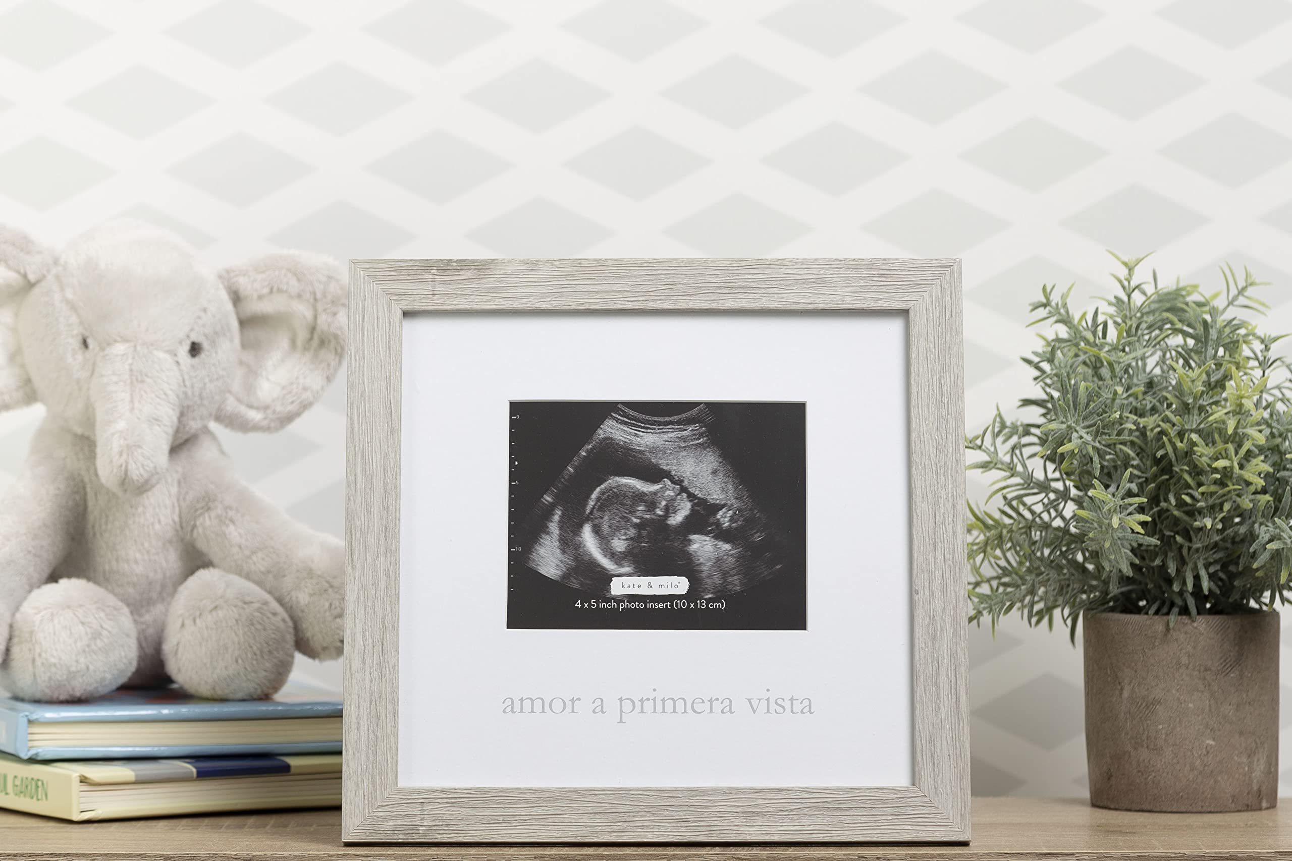 Kate & Milo Rustic Sonogram Baby Keepsake Photo Frame, Spanish Baby Ultrasound Frame - Image 2