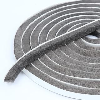 Door Gap Sliding Window High Viscosity Sealing Strip (0.4"x0.4"x32.8FT), Shock Absorbing Buffer Sound and Noise Reduction, Weatherproof Sealing Strip (Grey)