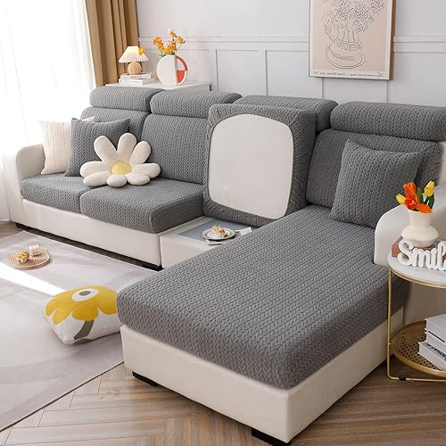 Miniatura 6 de cjc Funda universal para sofá 2023, resistente al desgaste, de alta elasticidad, fundas de sofá antideslizantes en forma de L, protector de sofá
