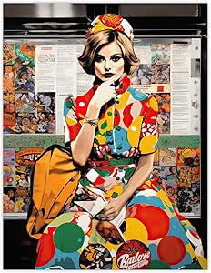 Big Is Beautiful Bright Colourful Woman Portrait Living Room Extra Large Xl Wall Art Poster Print