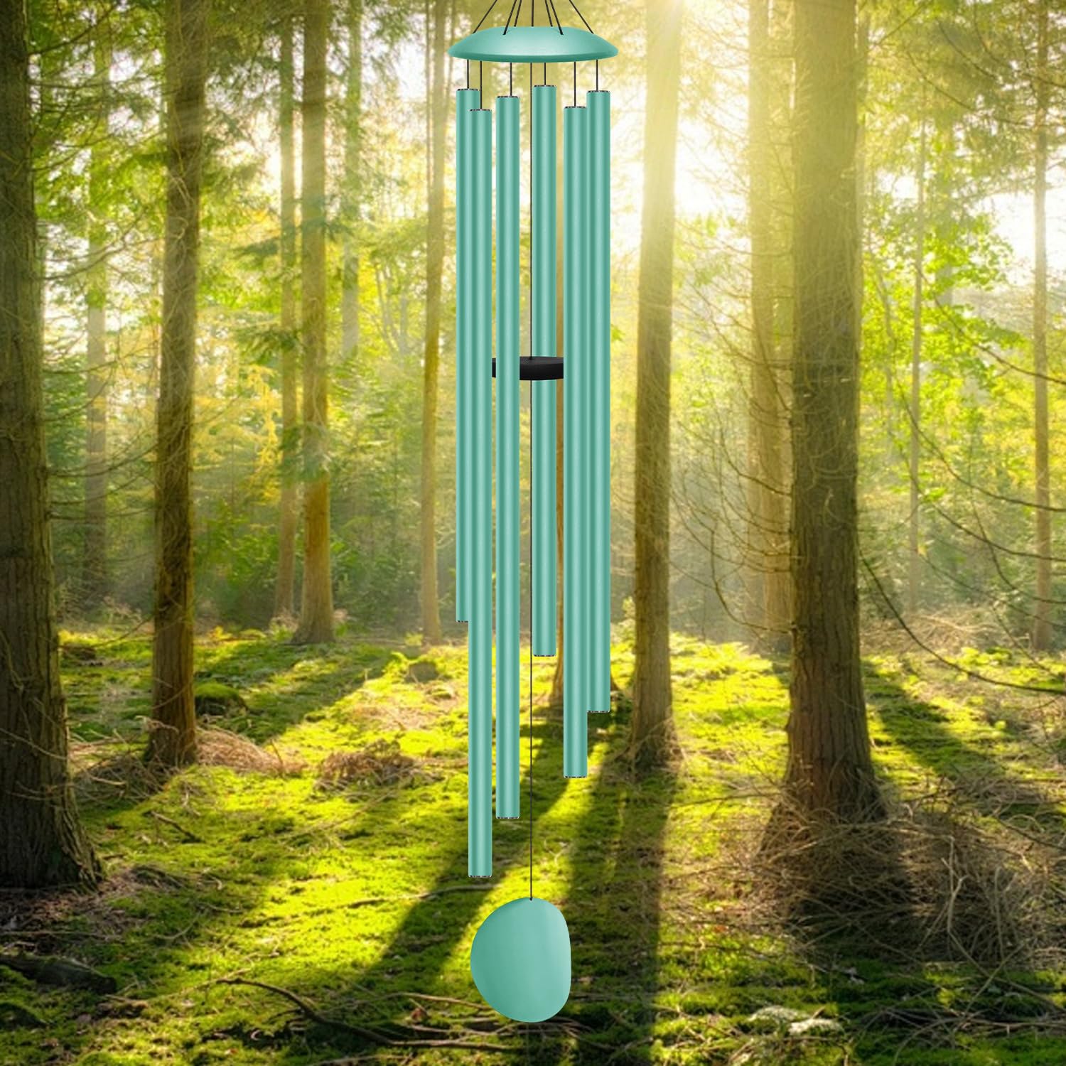 66" Extra Large Wind Chimes for Outside, 6 Thick and Bold Aluminum Tubes