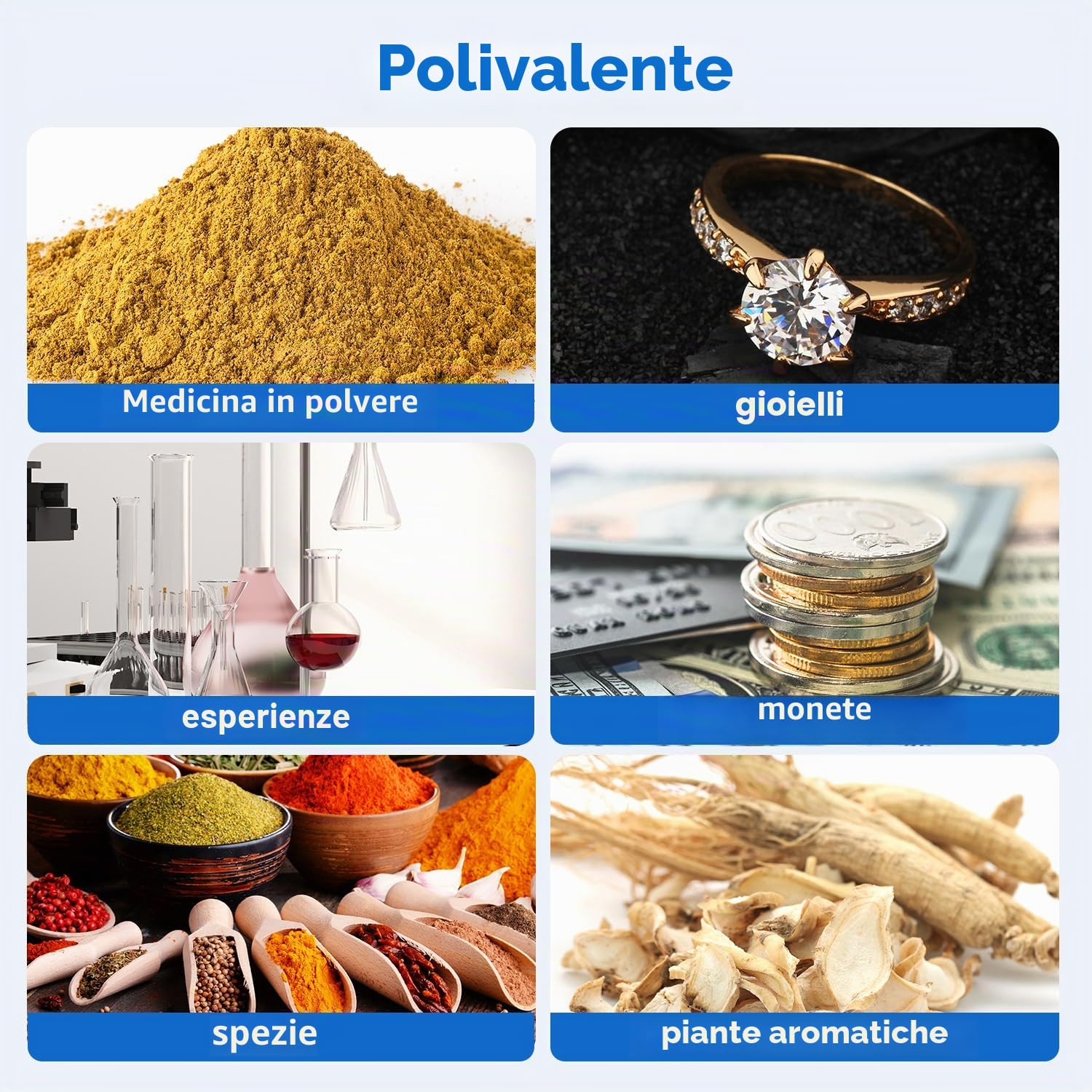 Ricaricabile tramite USB 100 g/0.001 g Bilancia di precisione Milligrammi Bilancia da tasca Bilance di gioielli, Bilancia da cucina Apply to Weighing La Polvere,Gioielli, Oro Tasca con peso di