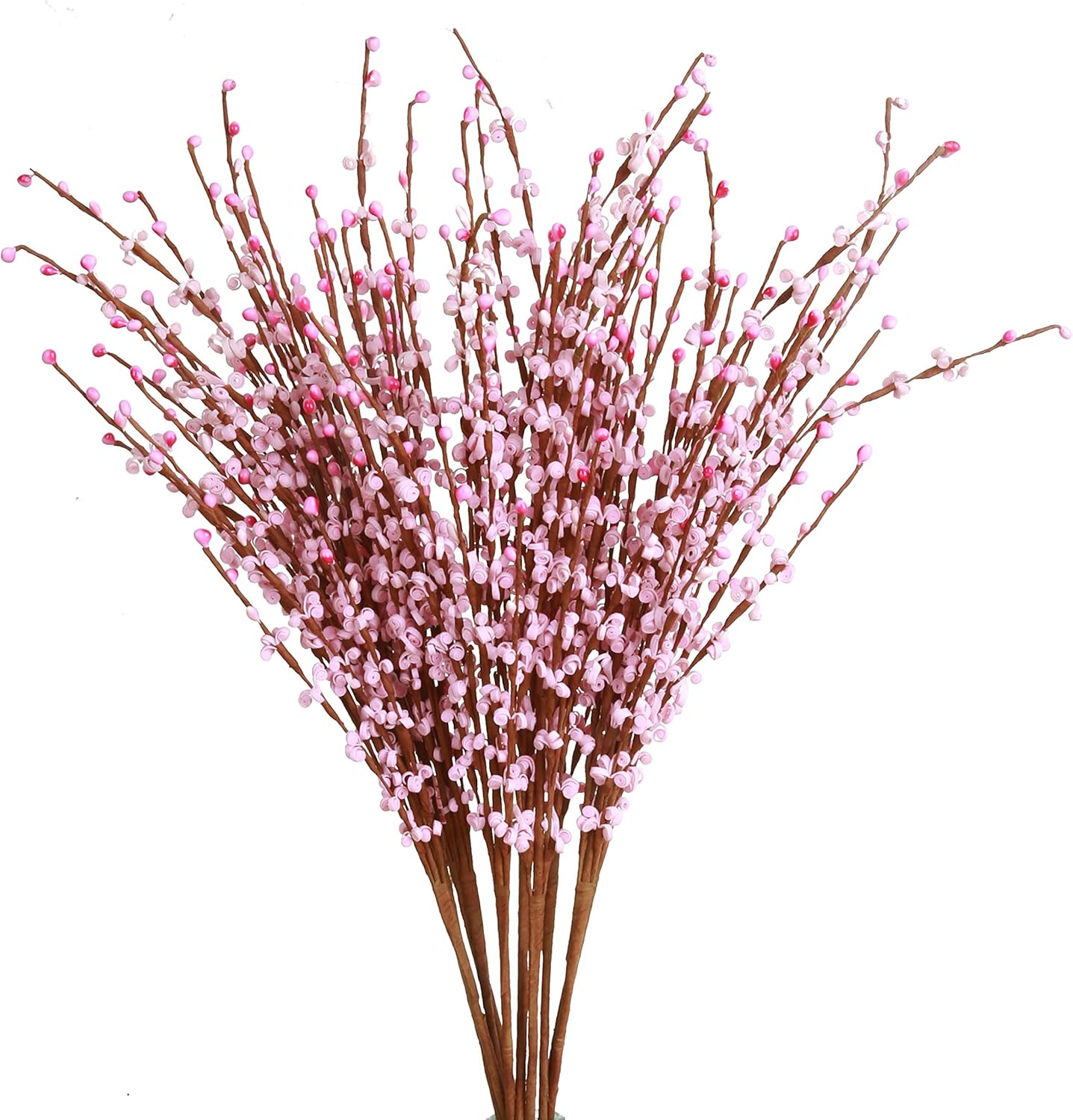 Artificial Flower 10pcs 26'' Long Stem Winter Jasmine Faux Flower Fake Shrub Blossom for Wedding Home Décor Office Centerpiece Reception Hotel Restaurant Patio Still Life Props(White)