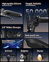 Vista 6 de ECOROAD EC9/10 Electric Scooter for Adults, 500/750W Motor & 21/25 MPH & 25/32 Miles Long Range, 10" Tires with Dual Suspension, Foldable Commuting