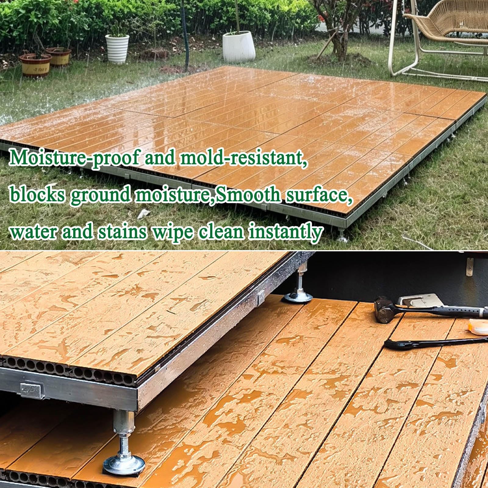84x84cm Terrazza Pavimentazione Ad Incastro Modulare Regolabile In Altezza