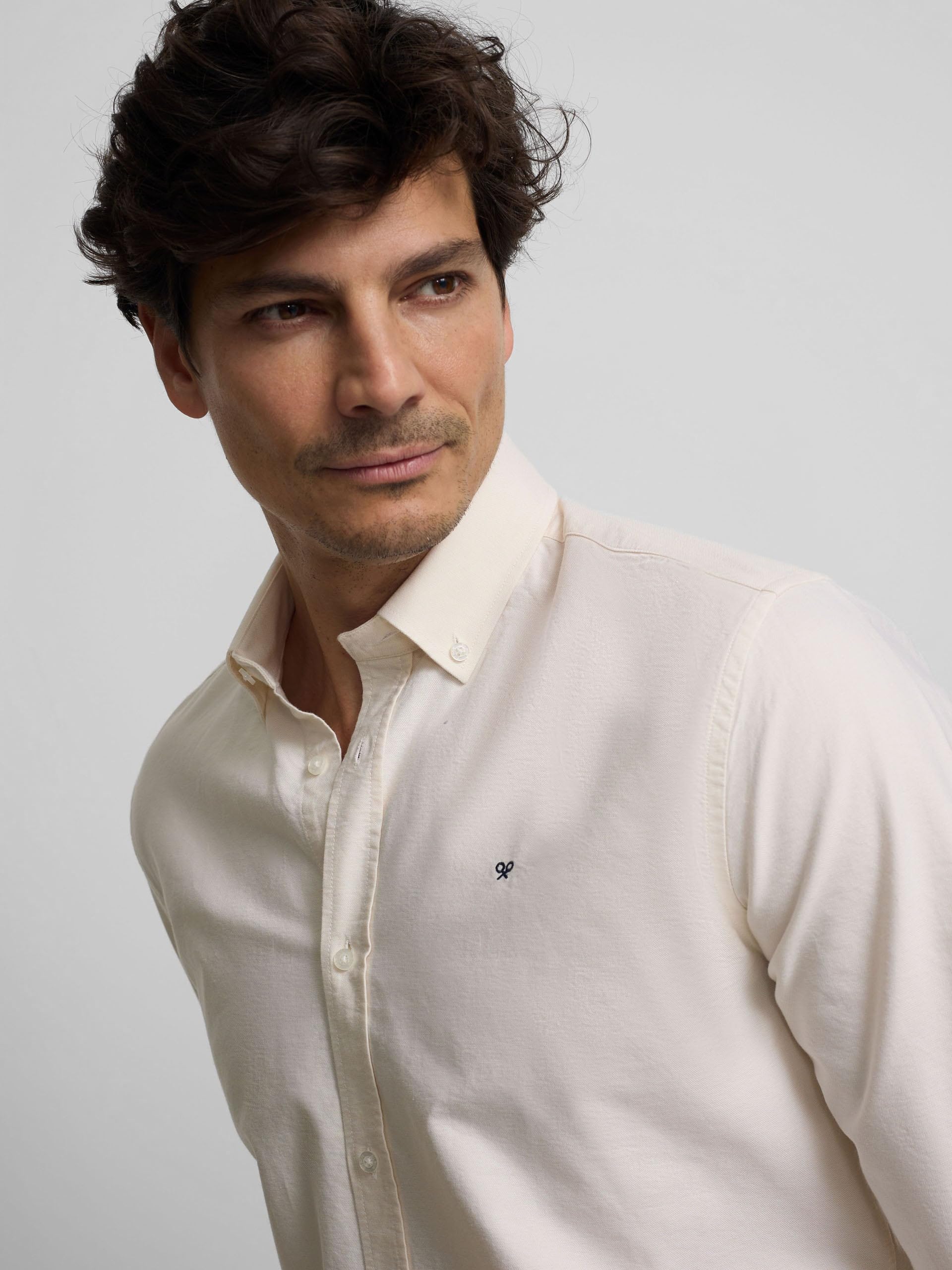 SILBON Camisa Sport Oxford para Hombre
