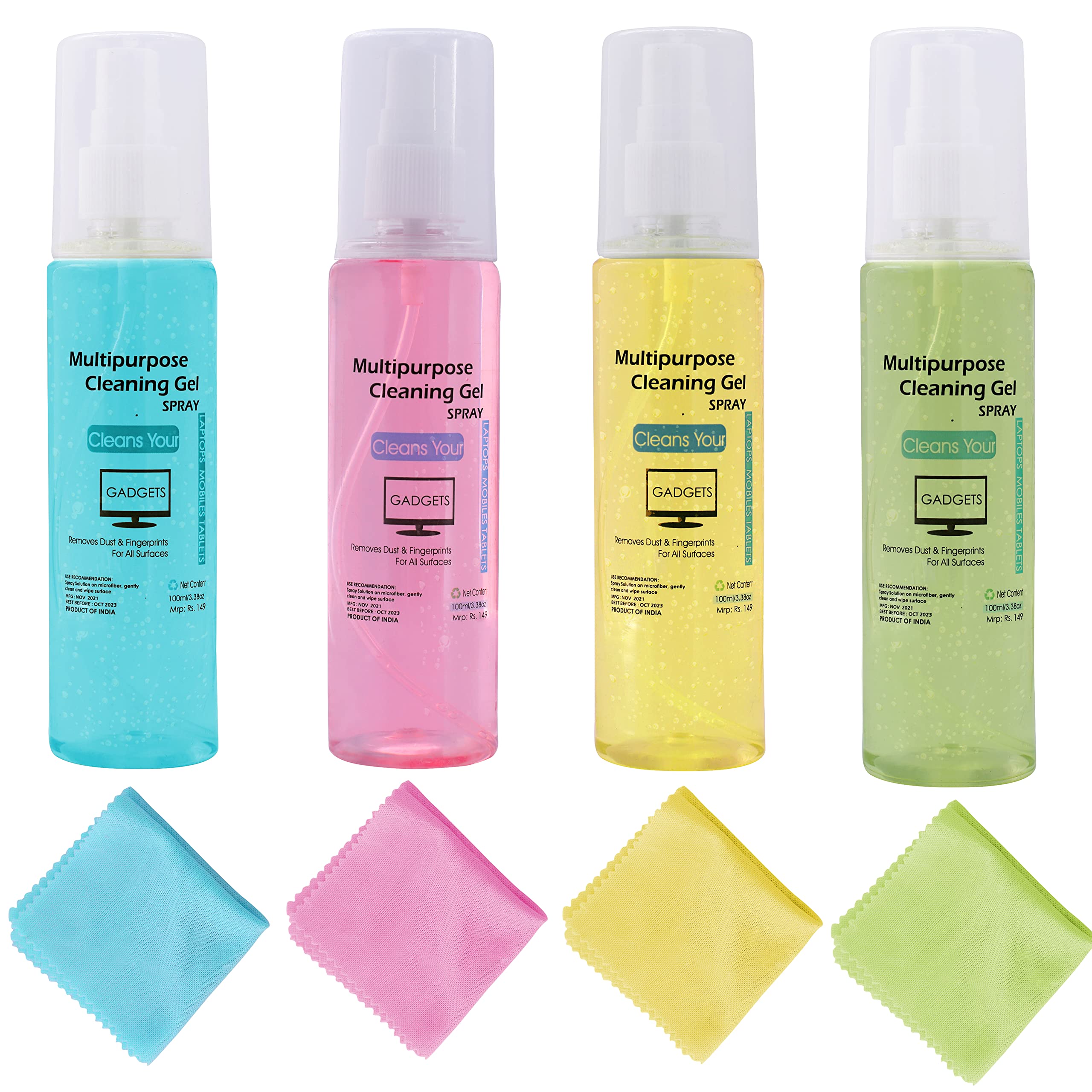 NIGSUR [4 Pack 100ml Screen Cleaner Kit for LED & LCD, Mobile, Laptop Screens-image-48