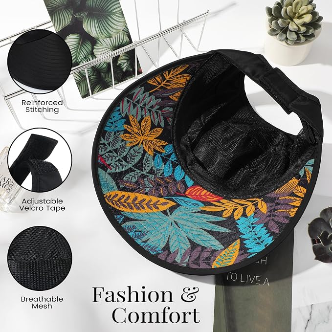 Sombrero de sol para mujer con ala ancha y protección UV miniatura 3