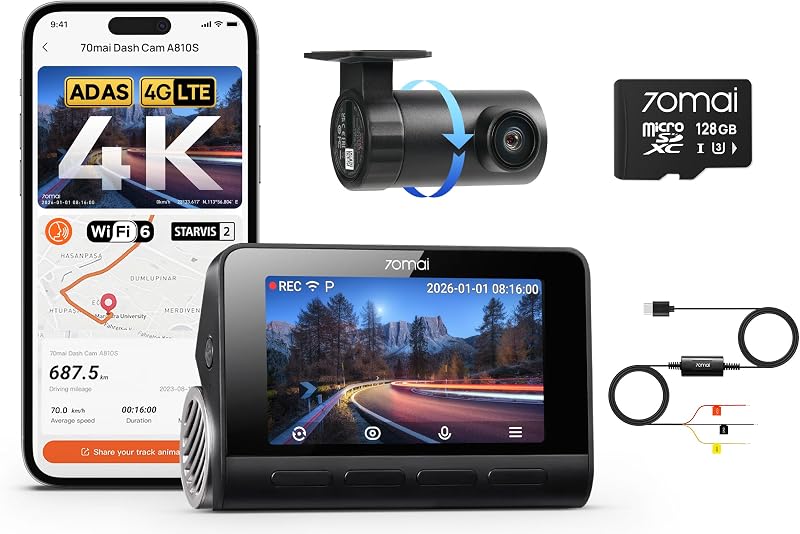 【70mai A810S+UP03】 70mai 4K