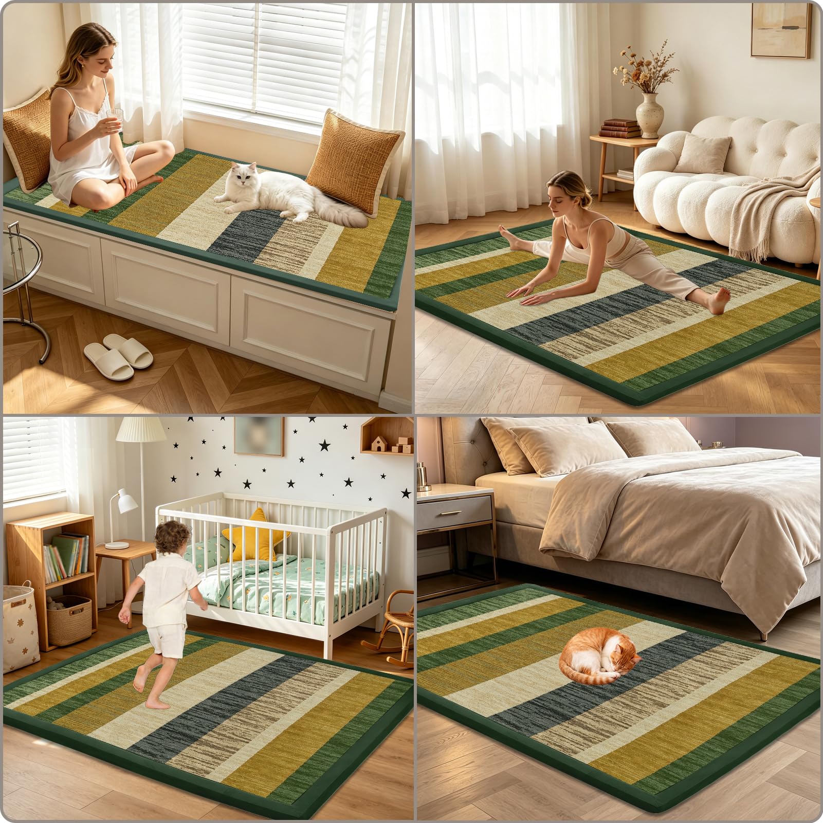Tapis d'éveil et de Jeux Epais de 2cm 150 x 200 cm