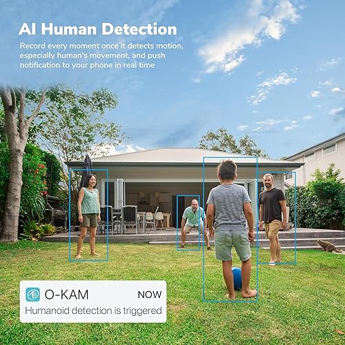 Miniatura 4 de VSTARCAM Cámara de seguridad de doble lente de 4MP+4MP para exteriores, 2K, panorámica e inclinación de 360, detección de movimiento PIR, alarma de