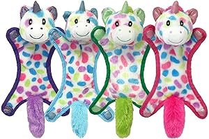 Dog Toy Unicorn Multipet Puppy Ball-Head Unicorns 10 in Assorted (43269)