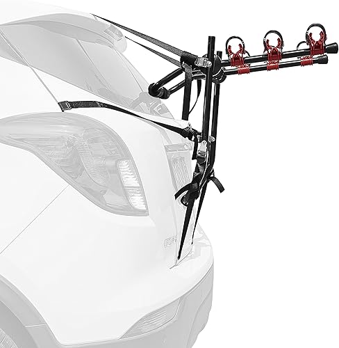 Blueshyhall Portabicicletas para SUV, soporte para maletero 2 portabicicletas para coche Hatchback Seden