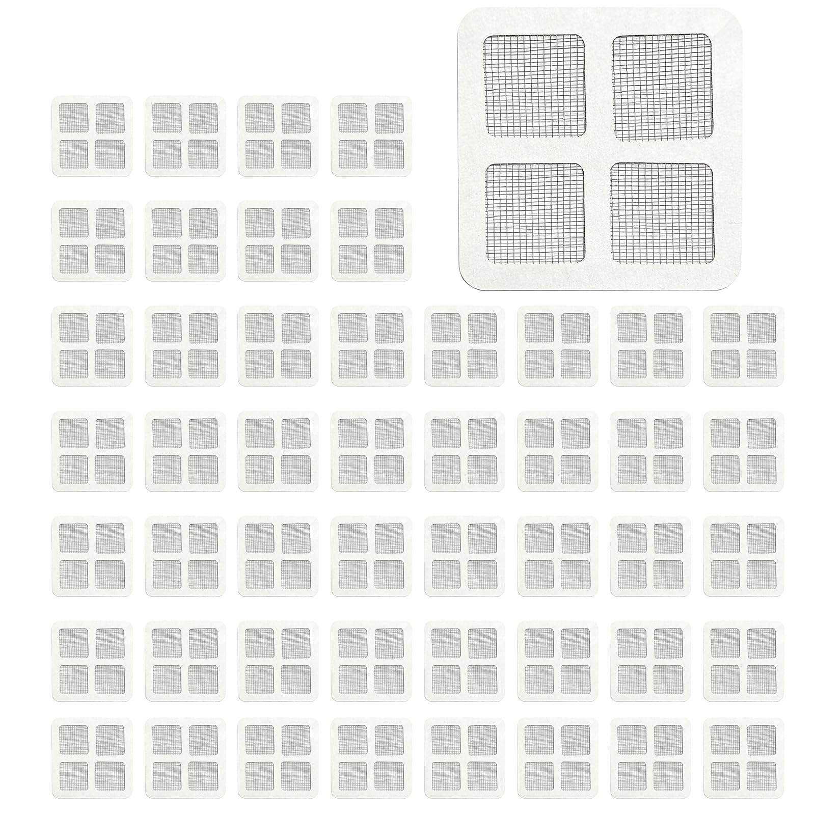 Hair and Debris Catcher Drain Stickers 10 / 50Pcs NonWoven Strainer Cover for Shower Sink Clean and Odors Control Bathroom Cover